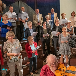 Der Kirchdorfer Kirchenchor durfte Anfang Juli nach langer Zeit wieder einen Gottesdienst musikalisch mitgesalten