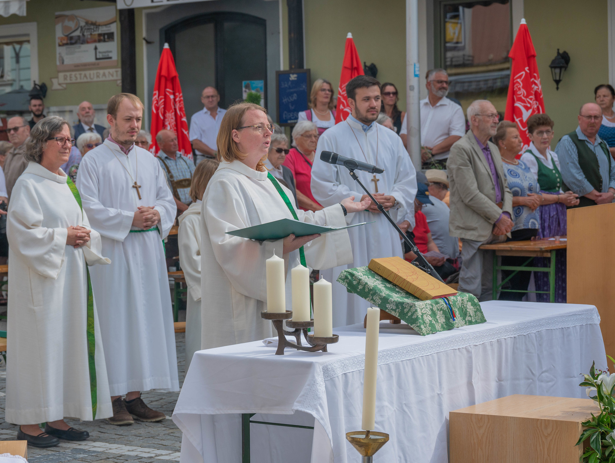 Feld-Festgottesdienst anlässlich des Musi-Spektakels der Stadtkapelle Kirchdorf