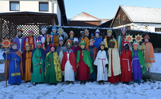 Sternsinger Gruppenfoto