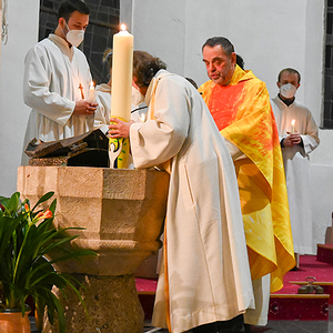 Osternacht-Feier in der Pfarrkirche Kirchdorf an der KremsFoto Haijes