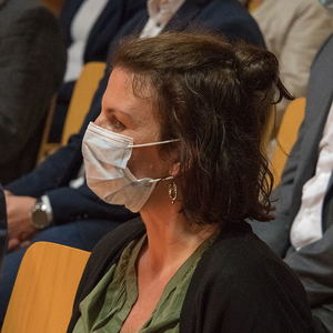 Gedenkfeier an die Opfer des ehemaligen KZ Außenlagers Ternbergzum Thema „Menschlichkeit ohne Grenzen“Bild: Christa Bauer (Geschäftsführerin des Mauthausen Komitee Österreich)Foto: Haijes 